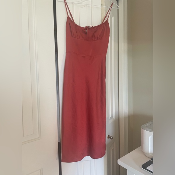 Wilfred satin midi dress - Picture 3 of 4